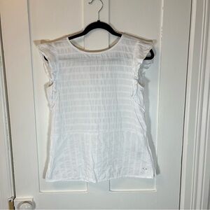 Tommy Hilfiger White Textured Blouse